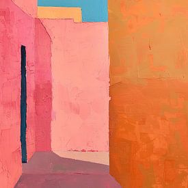 Abstract minimalistisch ontwerp van Abstract Schilderij