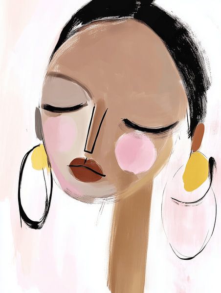 Portrait, modern illustration by Studio Allee