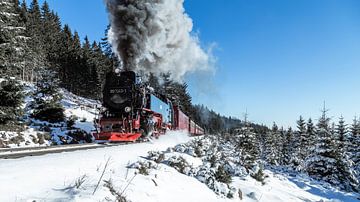 Le chemin de fer à voie étroite du Harz en hiver