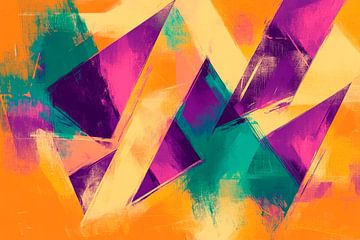 Colourful geometric abstractions by Poster Art Shop