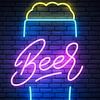 Bière Beer Neon Retro Bar sur FotoKonzepte