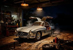 Flügeltürer-Kunst: Eine Mercedes 300 SL Geschichte