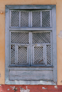 Fenster blau La Palma
