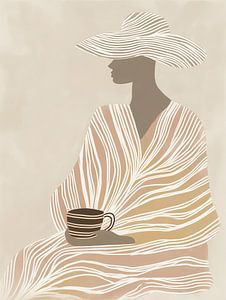 Milchkaffee | Lineart in Beige und Braun