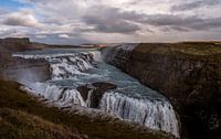 Beautiful Gullfoss waterfall