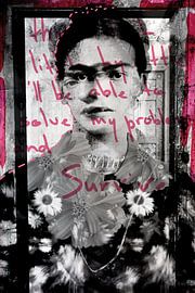 Frida, collage -Je pense qu'avec le temps, je serai capable de résoudre mes problèmes et  sur MadameRuiz