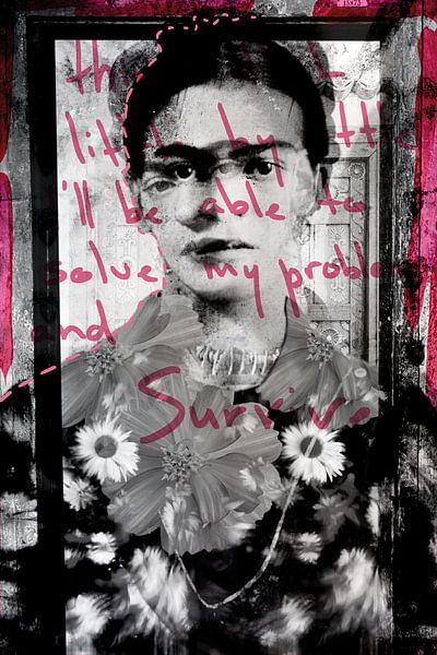 Frida Kahlo, Collage 'I think that little by little I'll be able to solve my problems and van MadameRuiz
