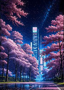 Paysage urbain Sakura Cherry Blossom Japon
