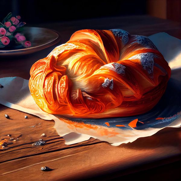 Frisch gebackenes Croissant von Maarten Knops