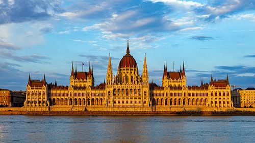 The Hungarian Parliament in Budapest on the Danube