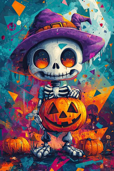 Squelette mignon pour Halloween par Jordan