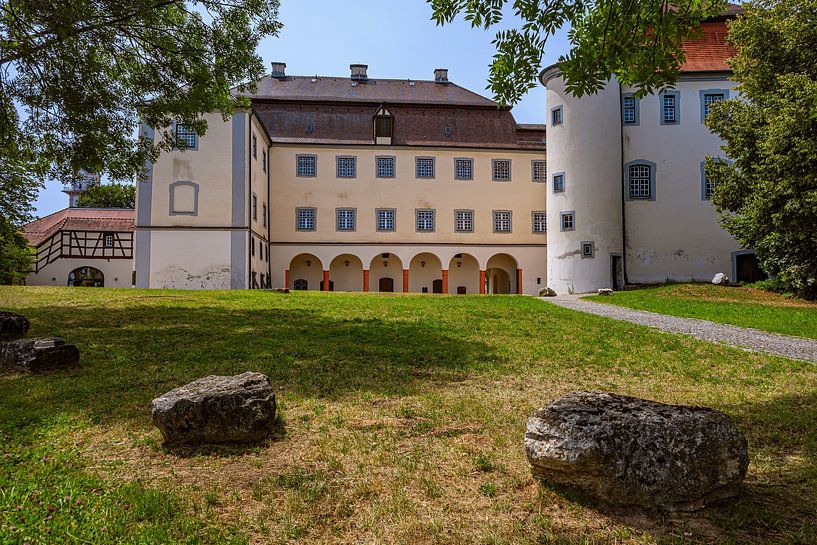 Baden-Württemberg : Sommertag am Schloss Großlaupheim von Photoart-Naegele