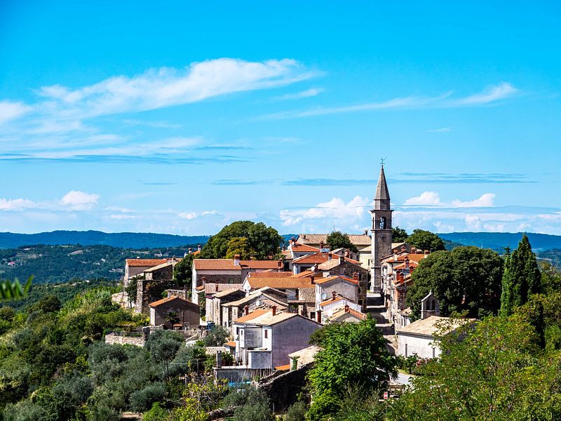 Malerisches Dorf Draguc in Kroatien von Animaflora PicsStock