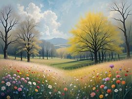 Spring meadow by HorizonArtistry
