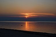 Denemarken, zonsondergang aan de Kleine Belt van Tjamme Vis thumbnail