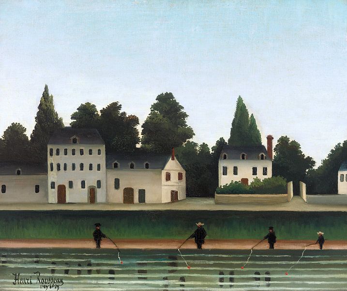 Landschaft mit vier Fischern, Henri Rousseau - 1909 von Het Archief
