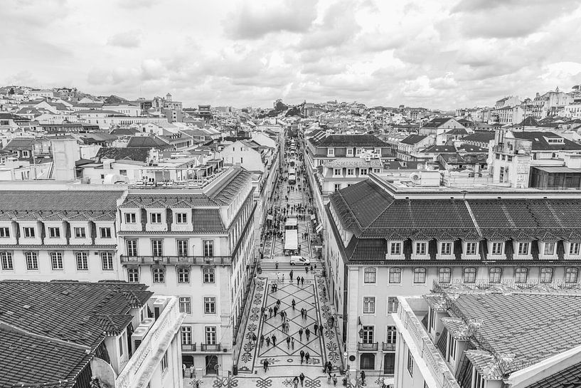 Rua Augusta á Lisbonne par MS Fotografie | Marc van der Stelt