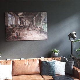 Customer photo: The Factory... by Pearls from the past, on canvas