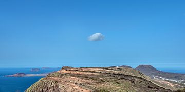 De noordkant van het Spaans/Canarische eiland Lanzarote