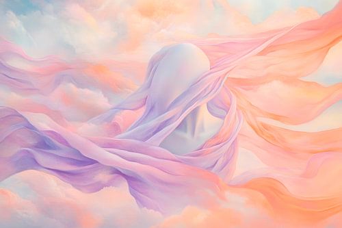 Nuages de rêve et couleurs douces
