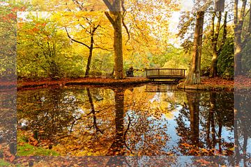 Herbstzauber im Moerser Schlosspark von Franz Walter