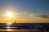 Segelschiff am Abend von Ostsee Bilder Miniaturansicht