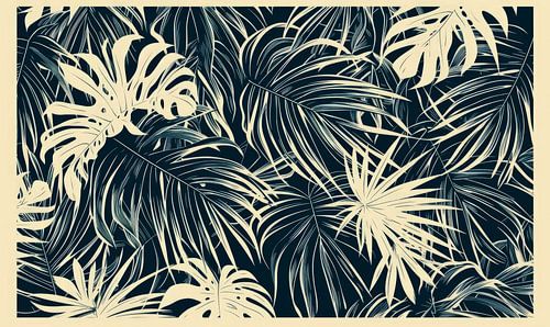 Bladerdak onder Maanlicht