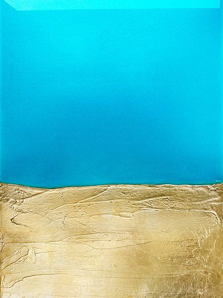 Azurblau Gold von Alyson Storms