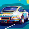Porsche 911 Wpap Pop Art sur Noval Purnama