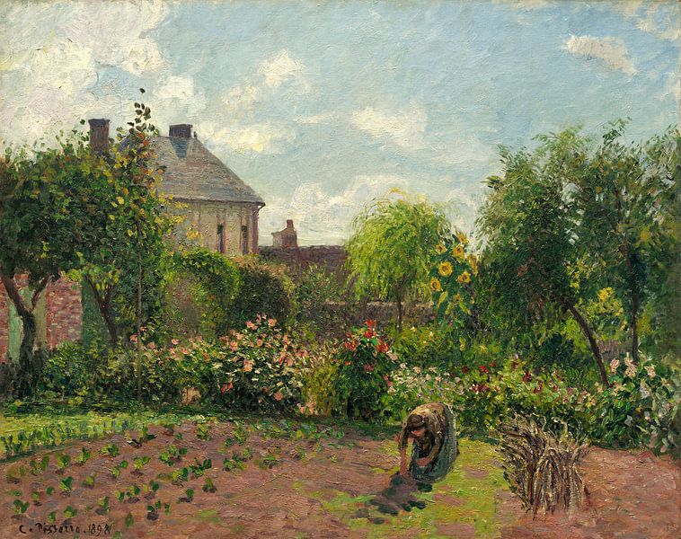 Der Garten des Künstlers bei Eragny, Camille Pissarro von Liszt Collection