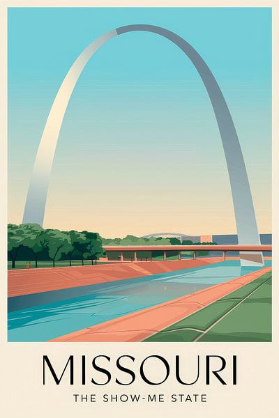 Missouri Vintage Travel Poster by Poster Art Shop