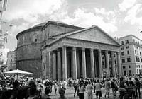 rom, pantheon, feiertag, schwarz-weiß