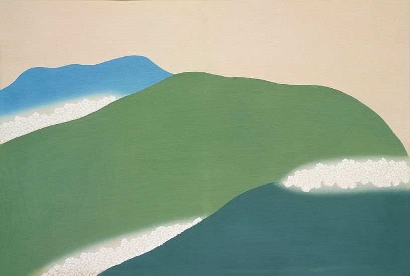 Green mountains from Momoyogusa, Kamisaka Sekka by Masterful Masters