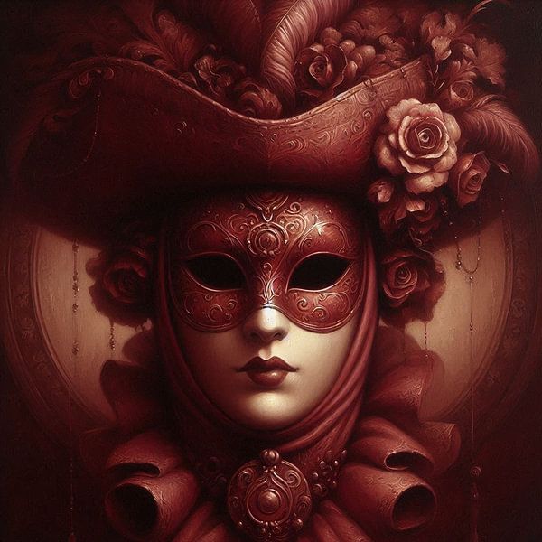 Masque vénitien par Nicolette Vermeulen