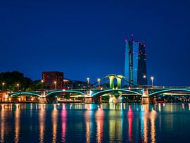 Frankfurt am Main bij nacht