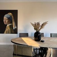 Kundenfoto: Das Mädchen mit dem Perlenohrgehänge - Vermeer Gemälde, auf Leinwand