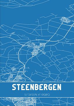 Blueprint | Map | Steenbergen (Noord-Brabant) by Rezona