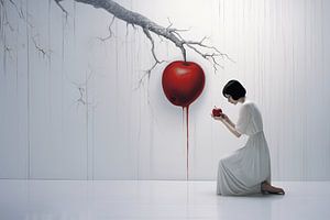 Les ombres de Blanche-Neige - La pomme rouge sang sur Karina Brouwer
