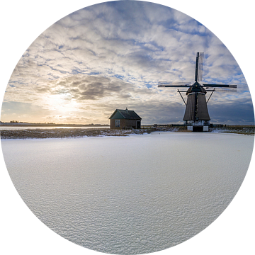 Texel winterlandschap - Molen het Noorden van Texel360Fotografie Richard Heerschap