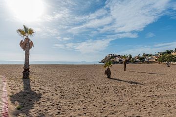 Strand van Bolnuevo in Murcia, Spanje van Joke Van Eeghem
