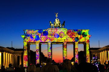 Kleurrijke Brandenburger Tor van Frank Herrmann