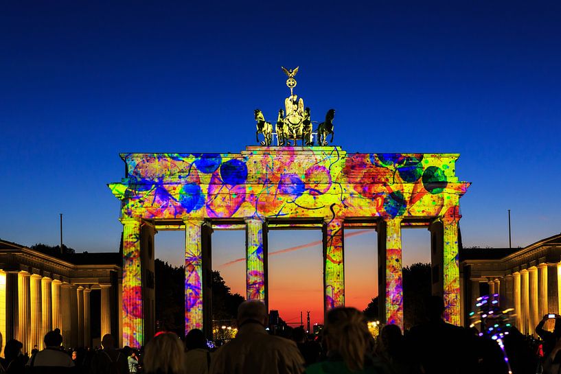 Colourful Brandenburg Gate by Frank Herrmann