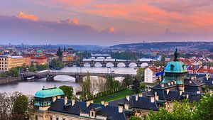 Uitzicht over Praag