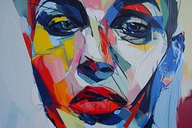 Abstracte vrouw van Poster Art Shop