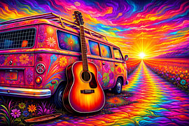 Flower Power: a psychedelic scene