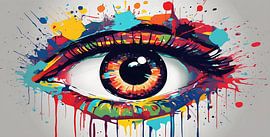 Peinture moderne L'œil sur WeLoveArt