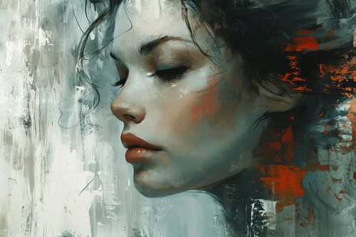 Modern en abstract portret