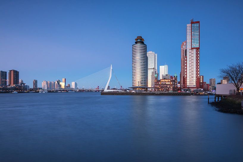 Nachtansicht auf Rotterdam von Ilya Korzelius