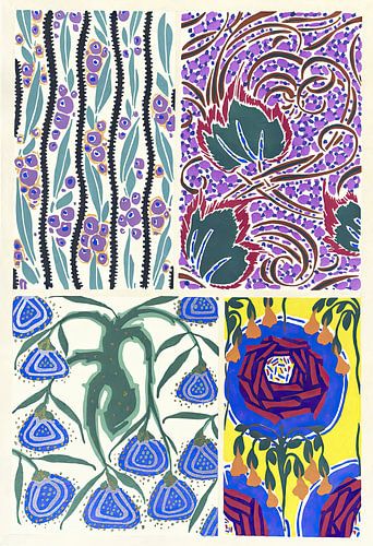 Émile-Allain Séguy - Floréal; nieuwe ontwerpen & kleuren