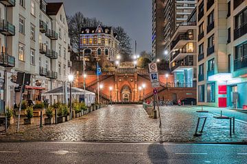 Escalier du Köhlbrand Marché aux poissons sur Das-Hamburg-Foto